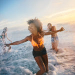 Group of friends at the beach